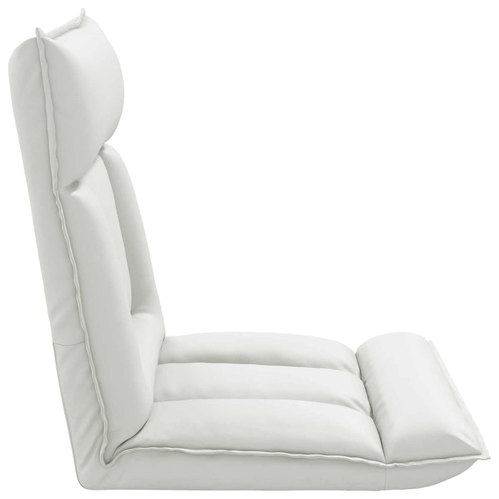 Scaun de podea Alb 55 x 61 x 70 cm Piele artificială - WALTI WALTI
