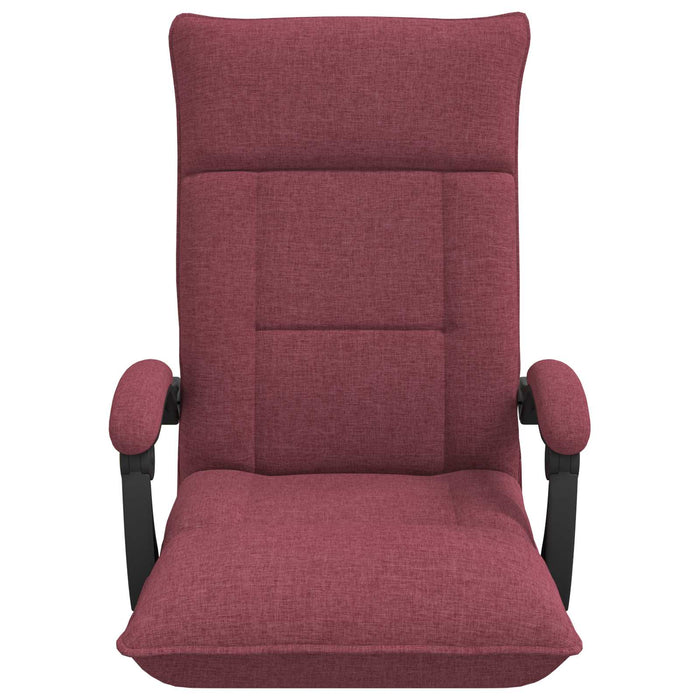 Scaun de podea Roșu Vin 66 x 66 x 80 cm țesătură - WALTI WALTI