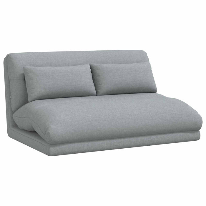 Scaun de podea Gri deschis 110 x 82 x 55 cm țesătură - WALTI WALTI
