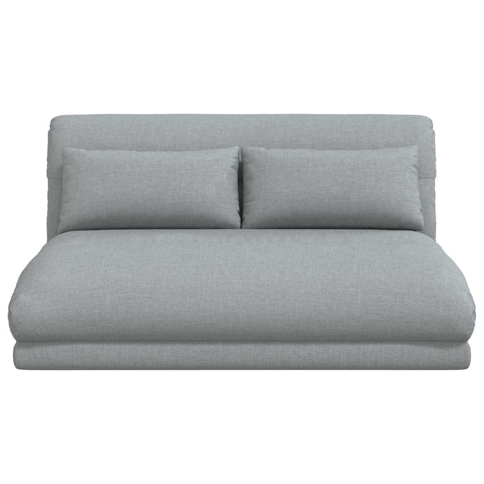 Scaun de podea Gri deschis 110 x 82 x 55 cm țesătură - WALTI WALTI