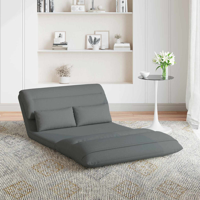 Scaun de podea Gri închis 110 x 82 x 55 cm țesătură - WALTI WALTI