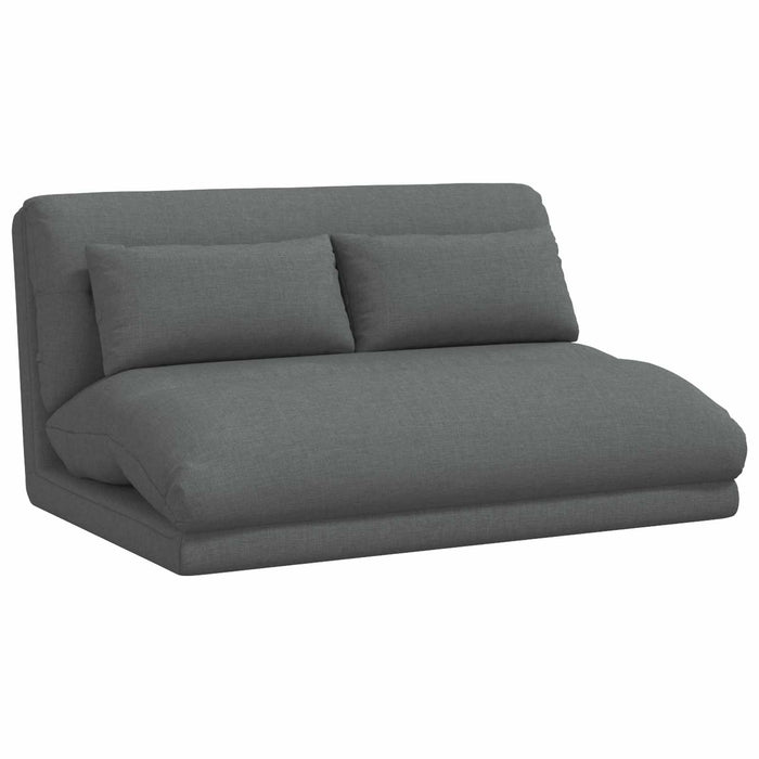 Scaun de podea Gri închis 110 x 82 x 55 cm țesătură - WALTI WALTI
