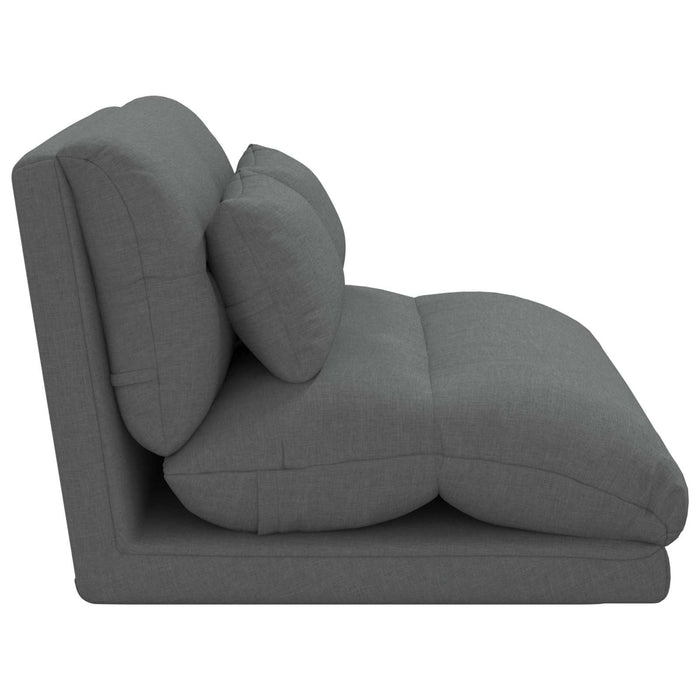 Scaun de podea Gri închis 110 x 82 x 55 cm țesătură - WALTI WALTI