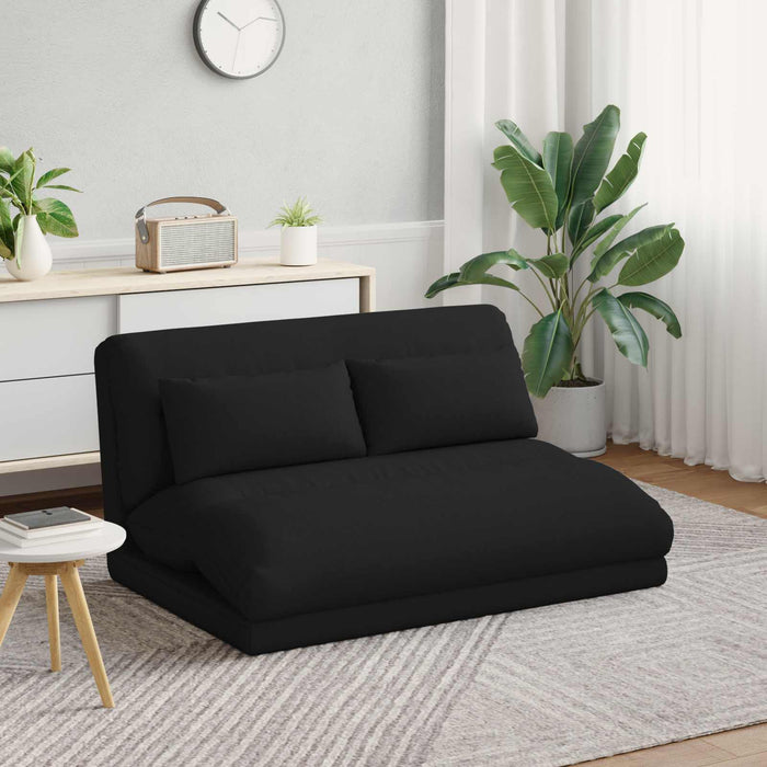 Scaun de podea Negru 110 x 82 x 55 cm țesătură - WALTI WALTI