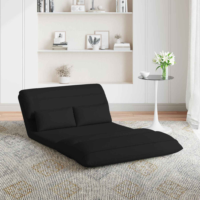 Scaun de podea Negru 110 x 82 x 55 cm țesătură - WALTI WALTI