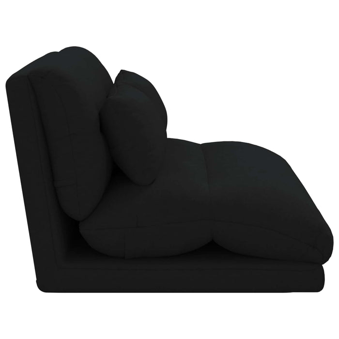 Scaun de podea Negru 110 x 82 x 55 cm țesătură - WALTI WALTI