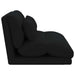 Scaun de podea Negru 110 x 82 x 55 cm țesătură - WALTI WALTI