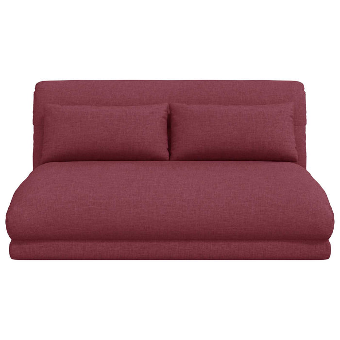 Scaun de podea Roșu Vin 110 x 82 x 55 cm țesătură - WALTI WALTI