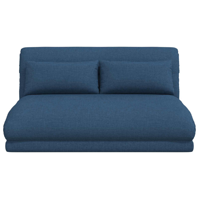 Scaun de podea albastru 110 x 82 x 55 cm țesătură - WALTI WALTI