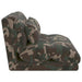 Scaun de podea Verde Army 110 x 82 x 55 cm țesătură - WALTI WALTI