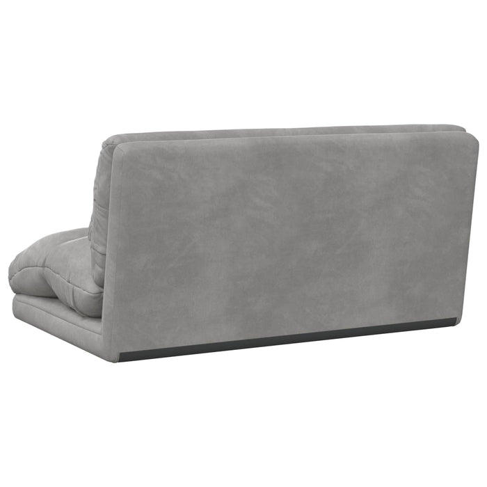 Scaun de podea Gri deschis 110 x 82 x 55 cm Catifea - WALTI WALTI