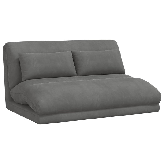 Scaun de podea Gri închis 110 x 82 x 55 cm Catifea - WALTI WALTI