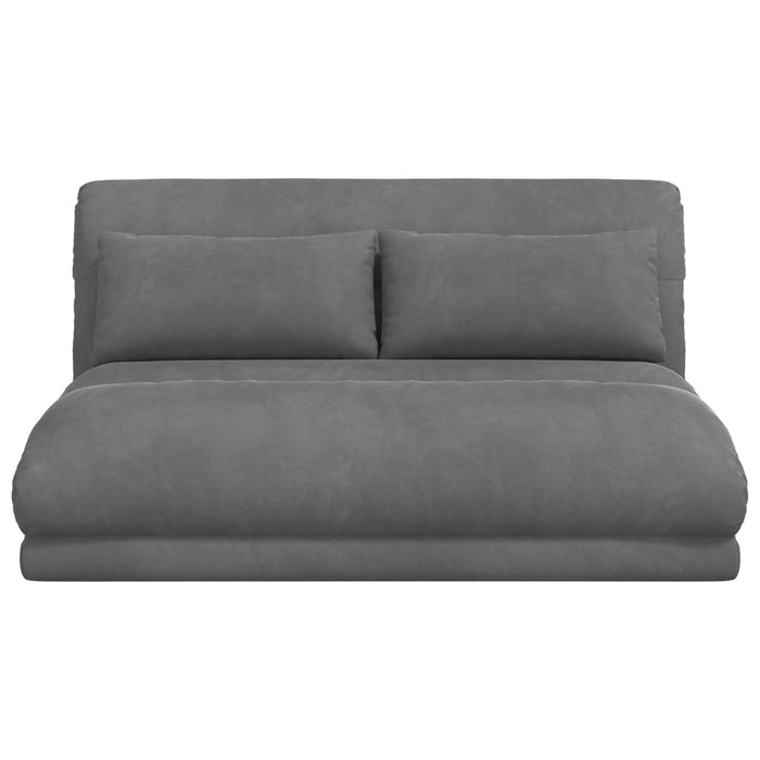 Scaun de podea Gri închis 110 x 82 x 55 cm Catifea - WALTI WALTI