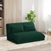 Scaun de podea Verde închis 110 x 82 x 55 cm Catifea - WALTI WALTI