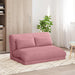 Scaun de podea Roz 110 x 82 x 55 cm Catifea - WALTI WALTI