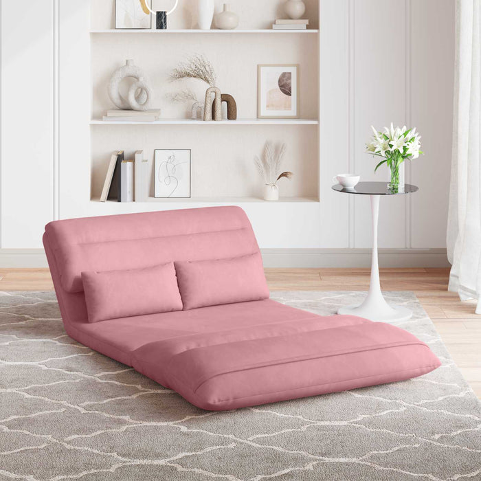 Scaun de podea Roz 110 x 82 x 55 cm Catifea - WALTI WALTI