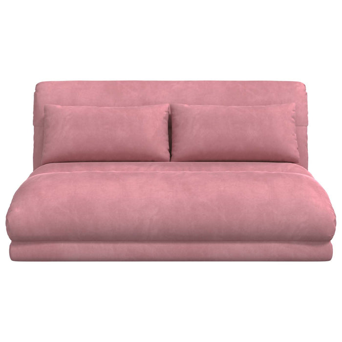 Scaun de podea Roz 110 x 82 x 55 cm Catifea - WALTI WALTI