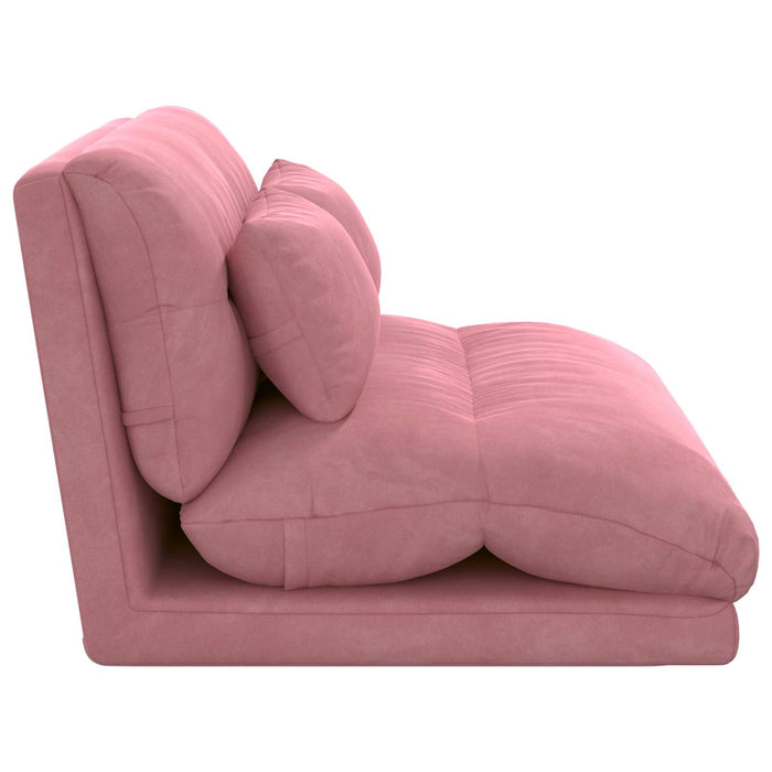 Scaun de podea Roz 110 x 82 x 55 cm Catifea - WALTI WALTI