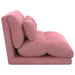 Scaun de podea Roz 110 x 82 x 55 cm Catifea - WALTI WALTI