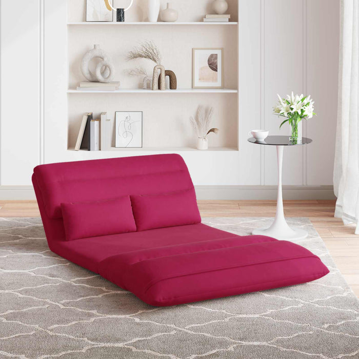 Scaun de podea Roșu Vin 110 x 82 x 55 cm Catifea - WALTI WALTI