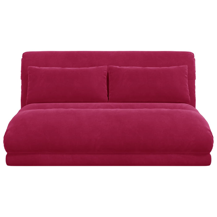 Scaun de podea Roșu Vin 110 x 82 x 55 cm Catifea - WALTI WALTI