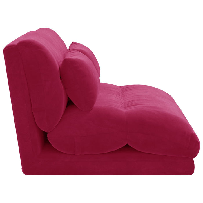 Scaun de podea Roșu Vin 110 x 82 x 55 cm Catifea - WALTI WALTI