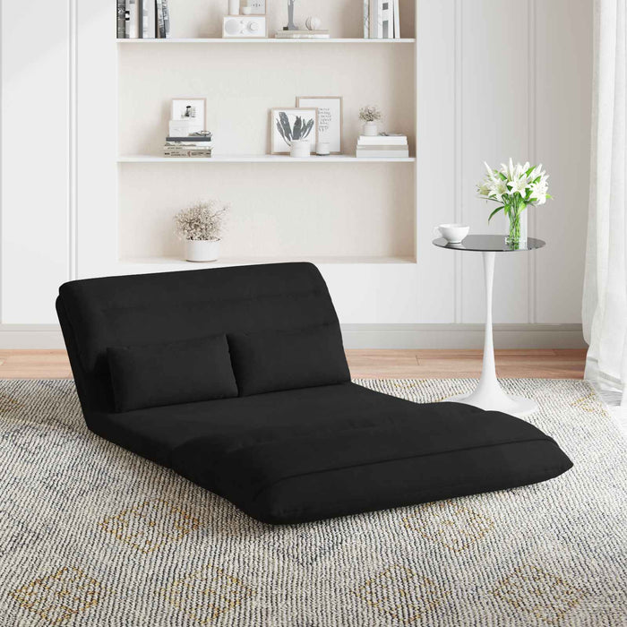 Scaun de podea Negru 110 x 82 x 55 cm Catifea - WALTI WALTI