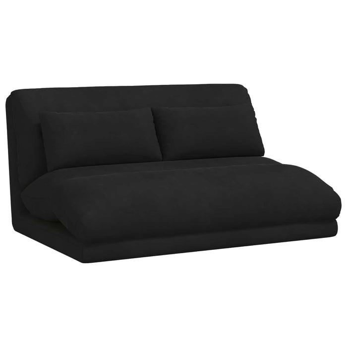 Scaun de podea Negru 110 x 82 x 55 cm Catifea - WALTI WALTI