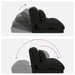 Scaun de podea Negru 110 x 82 x 55 cm Catifea - WALTI WALTI