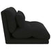 Scaun de podea Negru 110 x 82 x 55 cm Catifea - WALTI WALTI