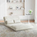 Scaun de podea Crem 110 x 82 x 55 cm Catifea - WALTI WALTI