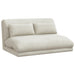 Scaun de podea Crem 110 x 82 x 55 cm Catifea - WALTI WALTI