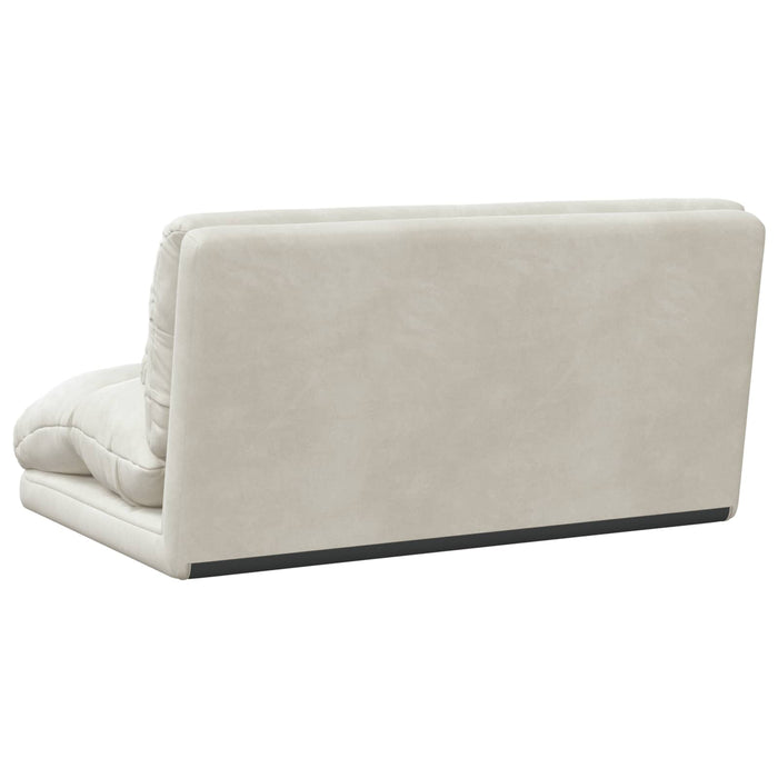 Scaun de podea Crem 110 x 82 x 55 cm Catifea - WALTI WALTI