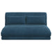 Scaun de podea albastru 110 x 82 x 55 cm Catifea - WALTI WALTI