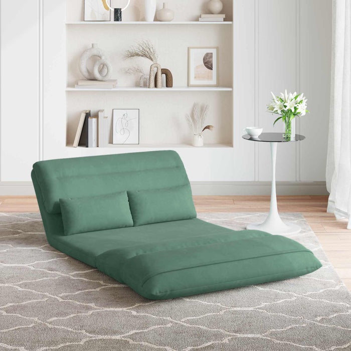 Scaun de podea Verde Mării 110 x 82 x 55 cm Catifea - WALTI WALTI