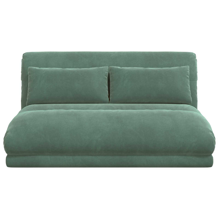 Scaun de podea Verde Mării 110 x 82 x 55 cm Catifea - WALTI WALTI