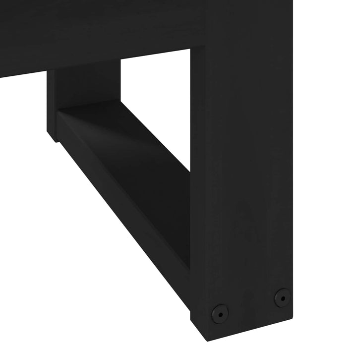 Masă de cafea NOAIN Negru 119 x 60 x 40 cm Lemn masiv de pin - WALTI WALTI