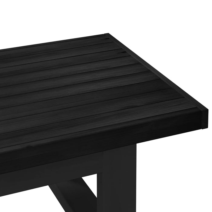 Masă de cafea NOAIN Negru 119 x 60 x 40 cm Lemn masiv de pin - WALTI WALTI