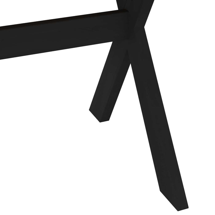 Masă de dining NOAIN 160 cm Lemn masiv de pin Negru - WALTI WALTI