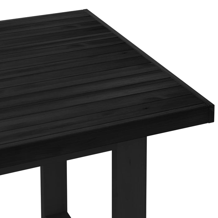 Masă de dining NOAIN 160 cm Lemn masiv de pin Negru - WALTI WALTI