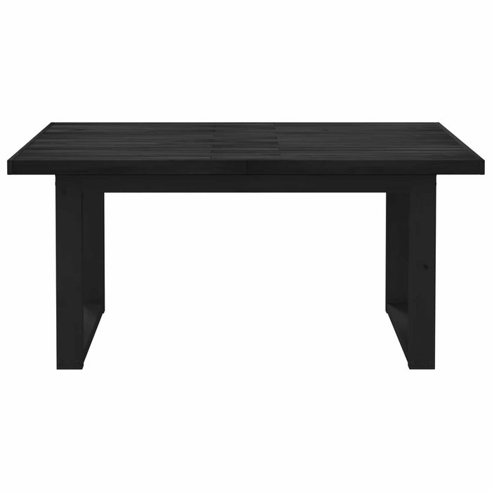 Masă de dining NOAIN 160 cm Lemn masiv de pin Negru - WALTI WALTI