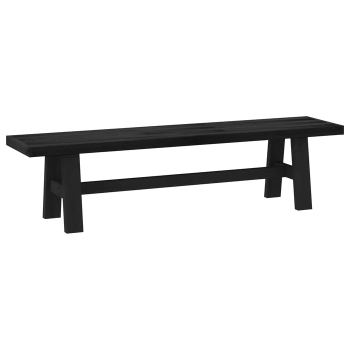 Bancă de Dining NOAIN 180 x 41 x 45 cm Lemn masiv de pin Negru - WALTI WALTI