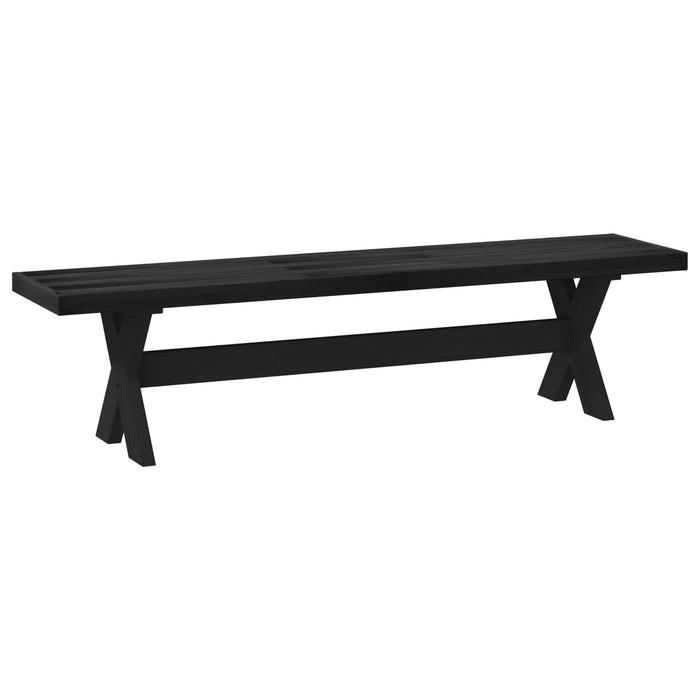 Bancă de Dining NOAIN 180 x 41 x 45 cm Lemn masiv de pin Negru - WALTI WALTI
