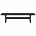 Bancă de Dining NOAIN 180 x 41 x 45 cm Lemn masiv de pin Negru - WALTI WALTI