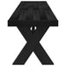 Bancă de Dining NOAIN 180 x 41 x 45 cm Lemn masiv de pin Negru - WALTI WALTI