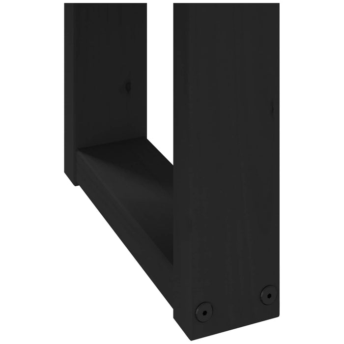 Bancă de Dining NOAIN 180 x 41 x 45 cm Lemn masiv de pin Negru - WALTI WALTI