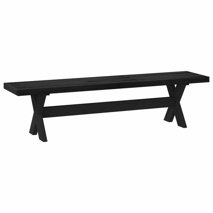 Bancă de Dining NOAIN 160 x 41 x 45 cm Lemn masiv de pin Negru - WALTI WALTI