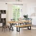 Bancă de Dining NOAIN 160 x 41 x 45 cm Lemn masiv de pin - WALTI WALTI