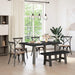 Bancă de Dining NOAIN 120 x 41 x 45 cm Lemn masiv de pin Negru - WALTI WALTI