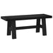 Bancă de Dining NOAIN 120 x 41 x 45 cm Lemn masiv de pin Negru - WALTI WALTI